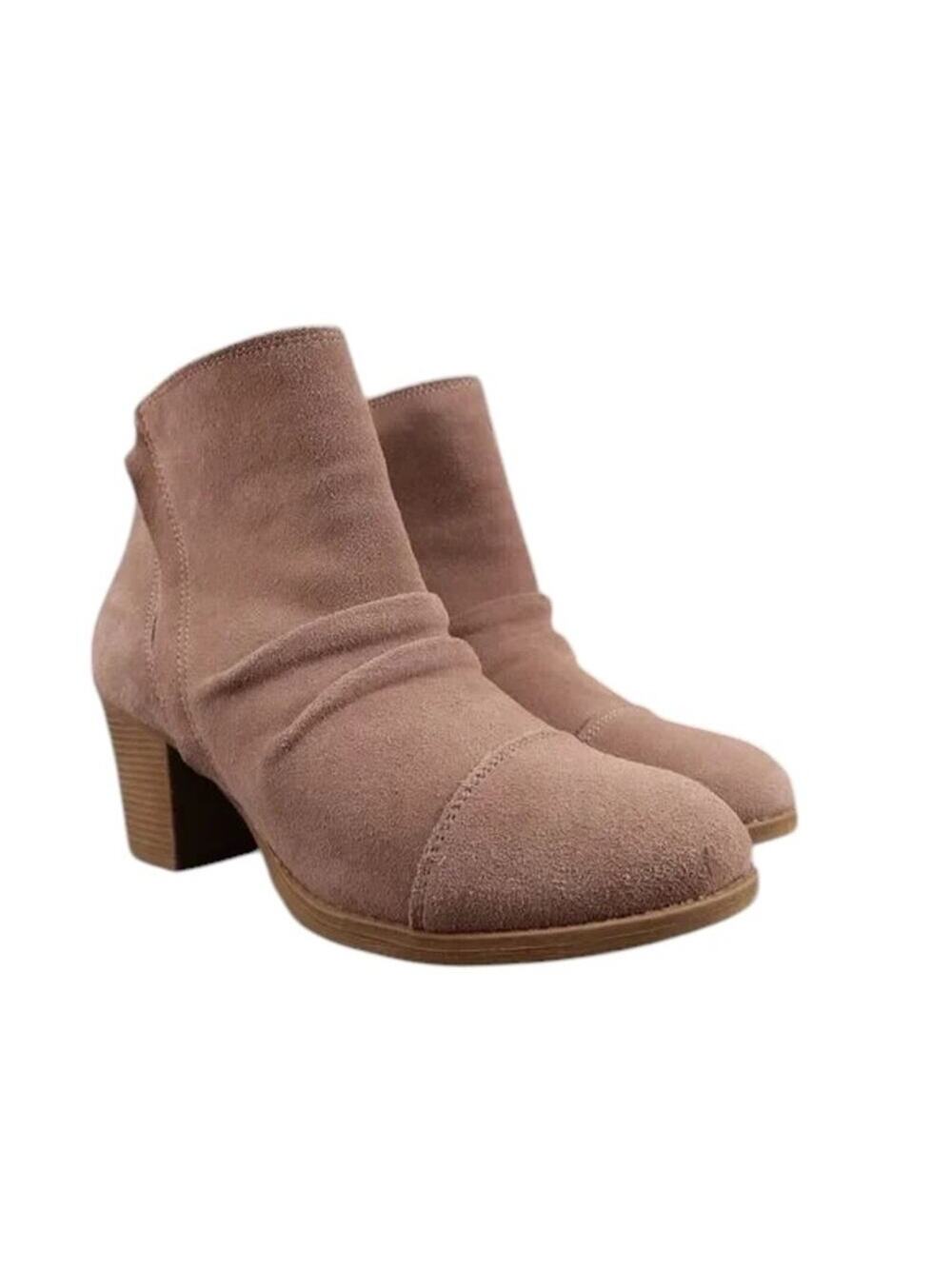 Skechers Shoes Womens 7.5 Bootie Fashion Leather Memory Foam Taxi Uptown Comfort